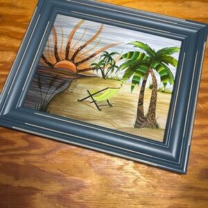 Framed Tropical Beach print